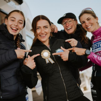 Denise Betsema viert 100ste podiumplaats
