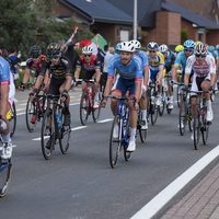 Veldrijders in rit Tongeren-Beringen / Baloise Belgium Tour