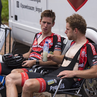 Veldrijders in rit Tongeren-Beringen / Baloise Belgium Tour