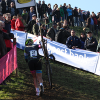 Dames in actie tijdens de 1ste manche van bpost banktrofee