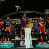 Elite heren: spannende strijd voor de 2de plaats in Zonhoven