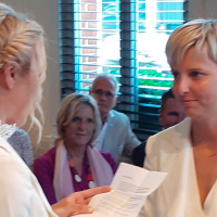 Laura en Kaat 'just married'