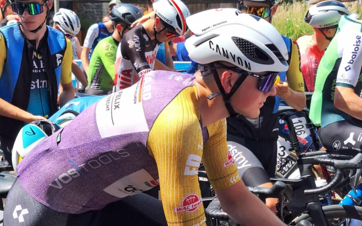 ﻿Stan Van Looy nam deel aan de klimkoers in Herbeumont