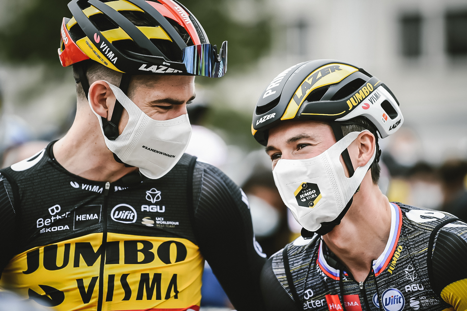 Van Aert nog steeds 2de in GC Tour 2021 , Roglic out