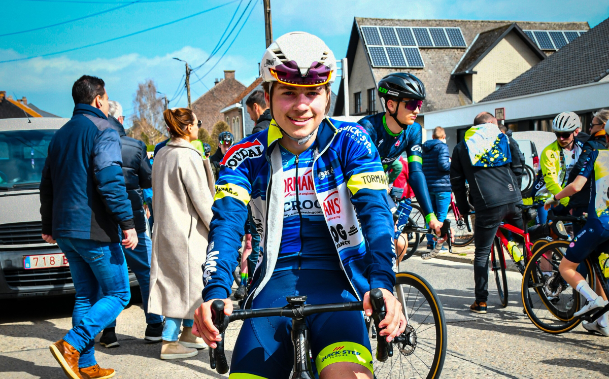 Milan Leukemans won zijn eerste koers als nieuweling
