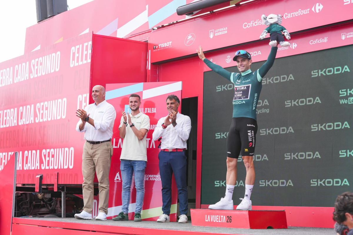 Wout van Aert eigent zich het groen toe