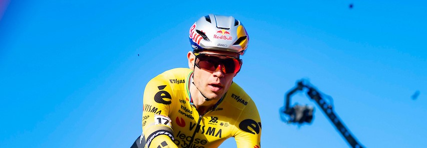 Wout van Aert werd 8ste in de openingstijdrit van Vuelta