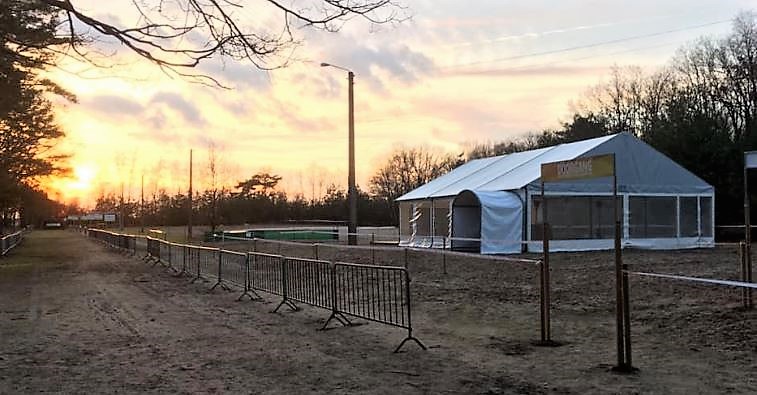 Hechtelse duinen decor voor 4de Agter de Berg Cyclocross