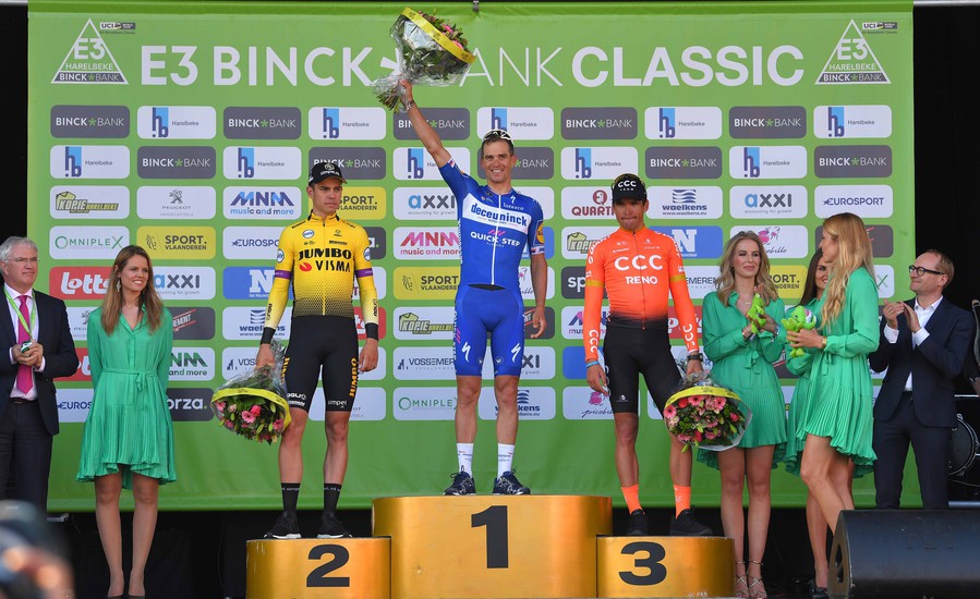 Zdenek Stybar topt het podium in Harelbeke