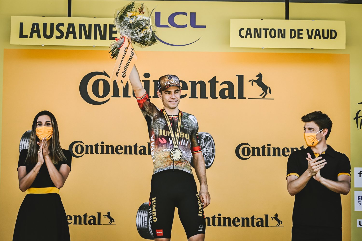 Wout van Aert topt in Lausanne