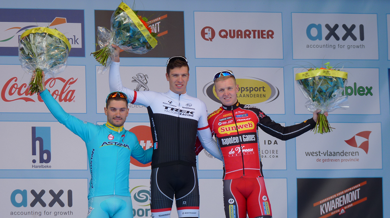 Tim Merlier op podium van E3 Sprint Challenge Harelbeke