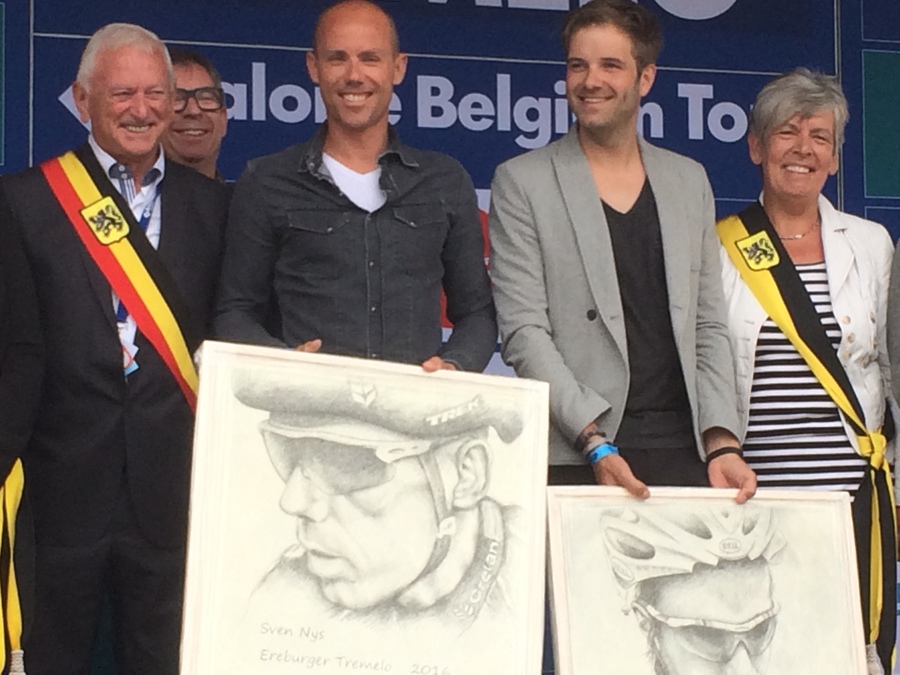 Huldiging ereburgers Sven Nys en Niels Albert in Tremelo