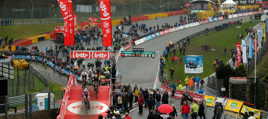 Licht gewijzigde aankomststrook in Francorchamps