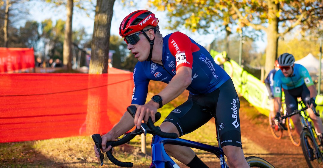 Pim Ronhaar toonde zich sterk in de Flandriencross