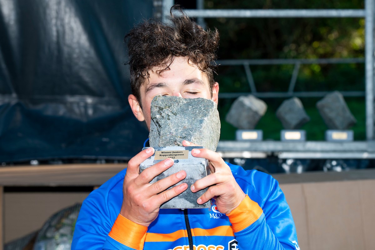 Andrew August 'rocks' op de Koppenberg