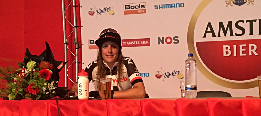 Alleen wereldkampioene Blaak sterker dan Lucinda Brand in Amstel Gold Race