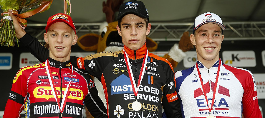 Polderscross: zes op zeven voor Wout van Aert 